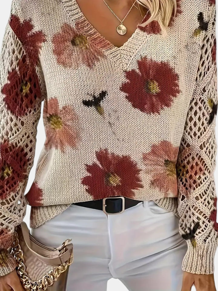 Emily | Elegant Floral Cardigan