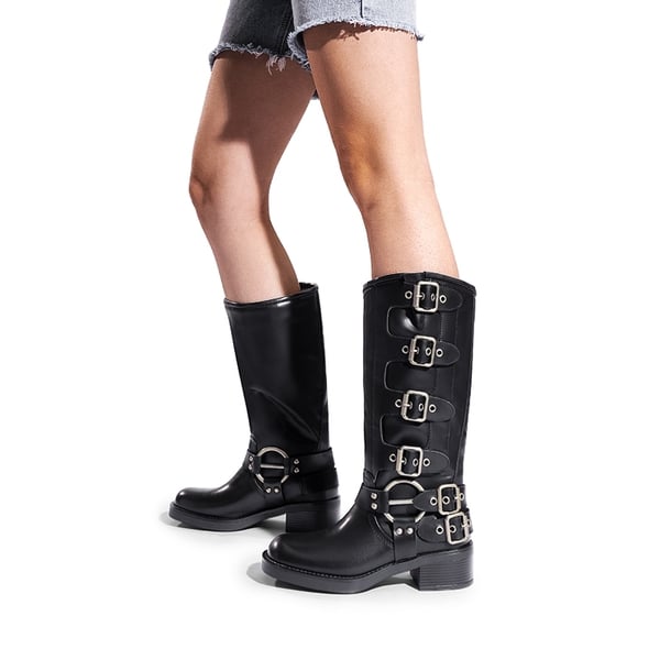 Ravenstride | Multi-Buckle Knee-High Boots
