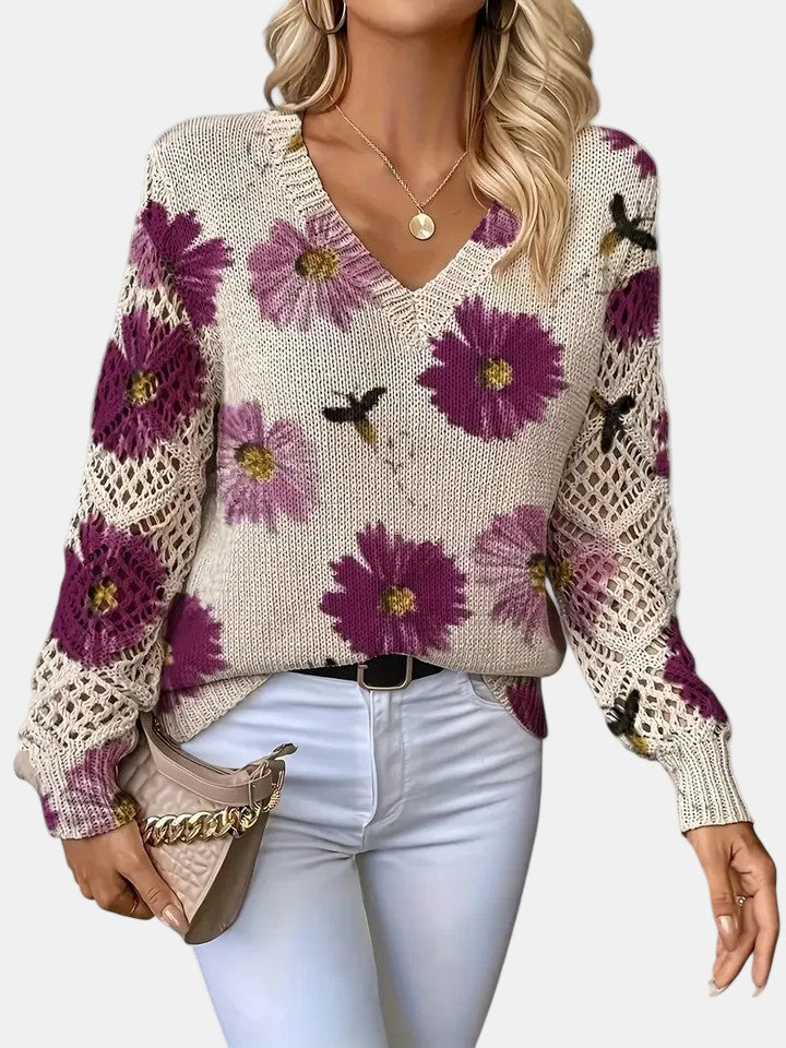 Emily | Elegant Floral Cardigan