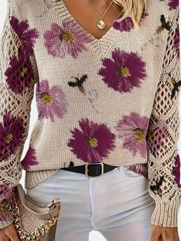 Emily | Elegant Floral Cardigan