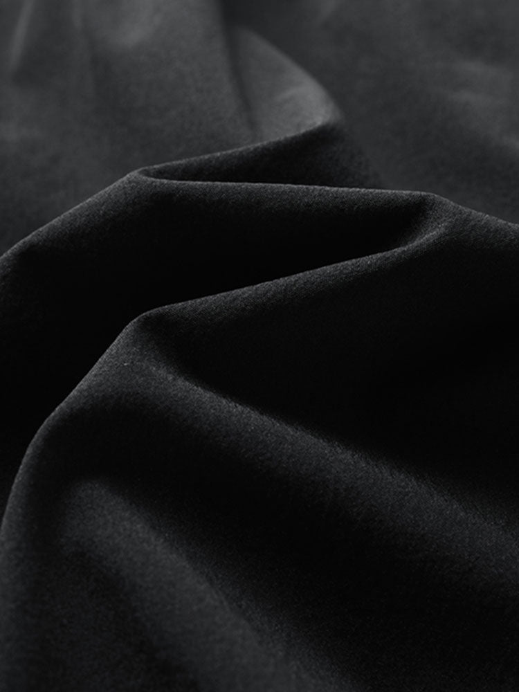 Solid Drawstring Cargo Shorts