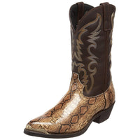Stylish Snake Print Cowboy Boots for Women