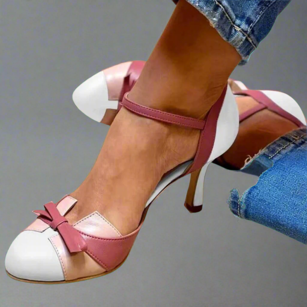 Vintage-Chic Ankle-Strap Heels