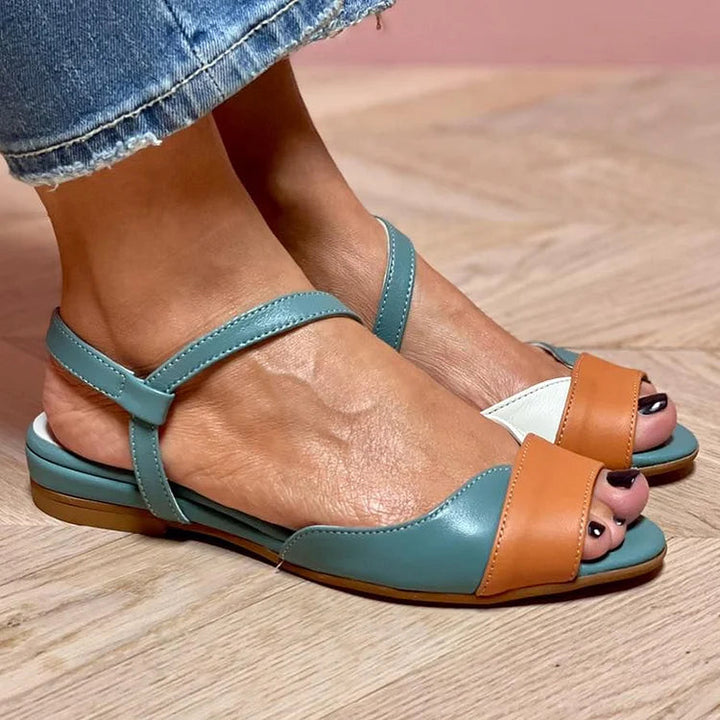 Comfort-Boost Colour-Block Sandals
