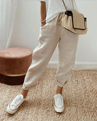 Elegant Tailored Dress Pants Stretch Waist