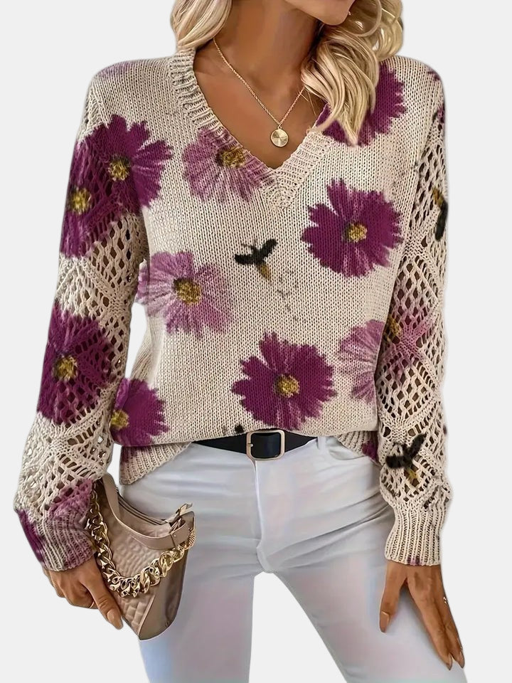 Emily | Elegant Floral Cardigan
