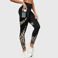Relaxed High Waisted Leopard Print Leggings Yoga Pants