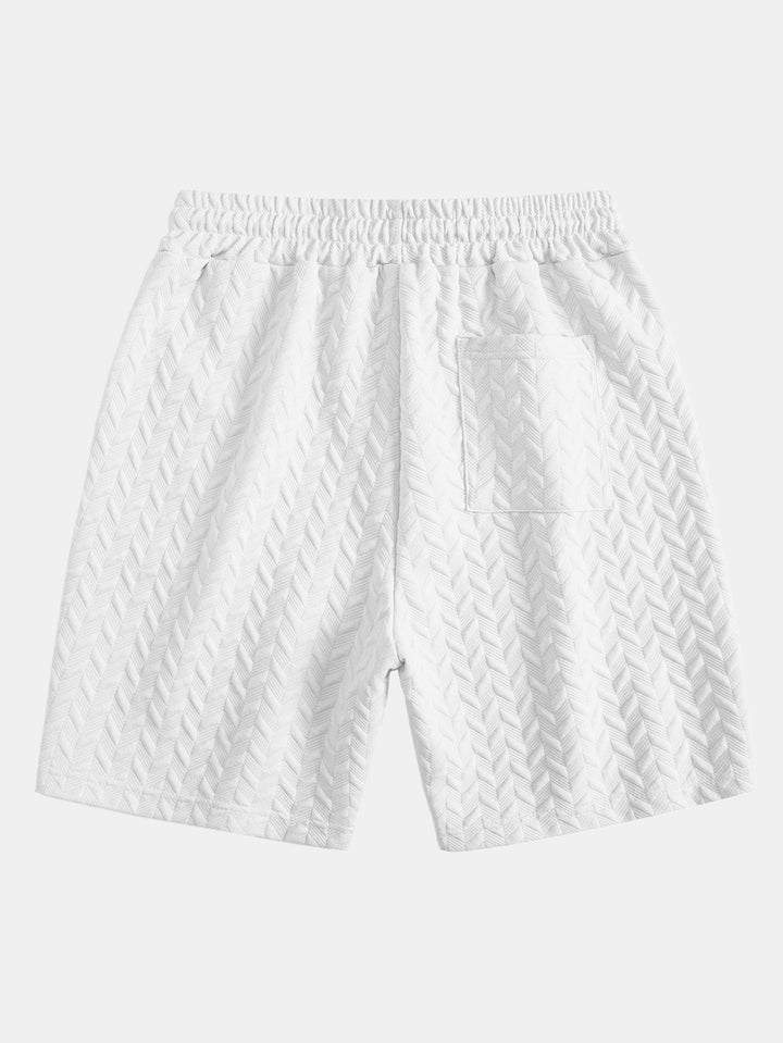 Geometric Jacquard Shorts
