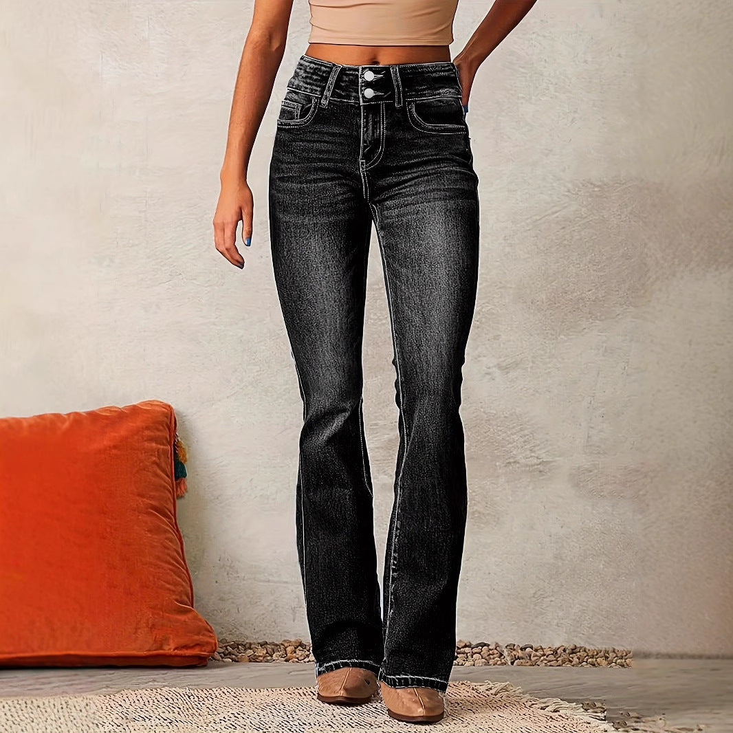 Mira | Vintage High-Waisted Flared Jeans