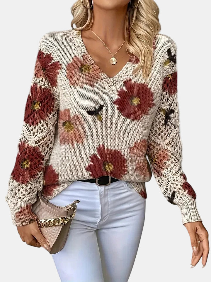Emily | Elegant Floral Cardigan
