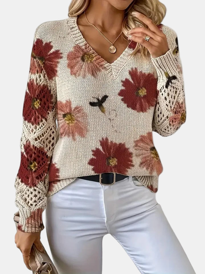 Emily | Elegant Floral Cardigan