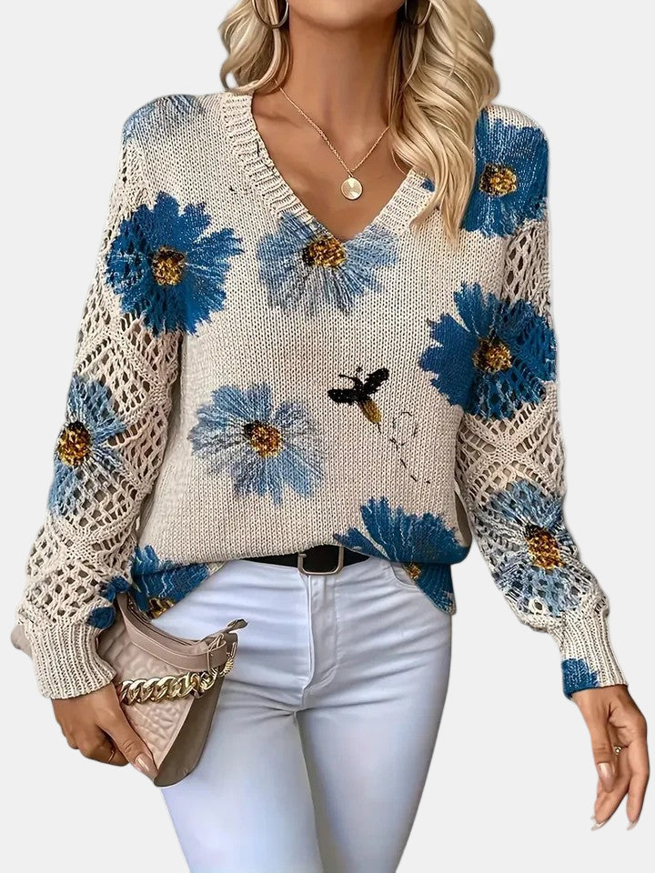 Emily | Elegant Floral Cardigan