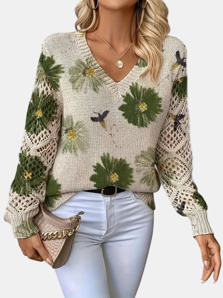 Emily | Elegant Floral Cardigan