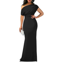 Elegant Bodycon Wedding Guest Dress Off Shoulder Evening Gown