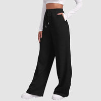 Relaxed Fleece Lined Wide Leg Sweatpants for Women