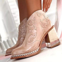 Stylish Classic Mid Calf Cowboy Boots