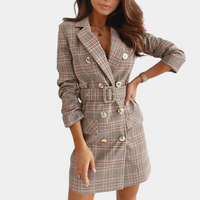 Classic Formal Blazer Dress for Work