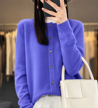 Elegant Button Front Soft Knit Cardigan