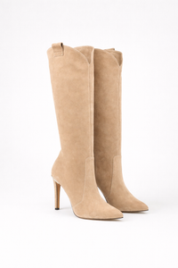 Elegant Knee High Boots with High Heel for Women