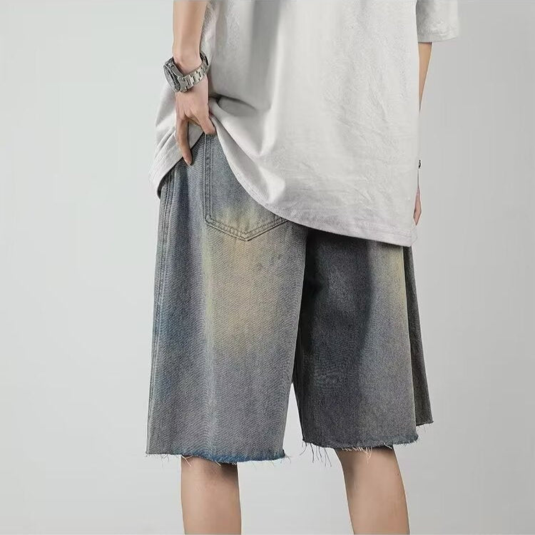 Sonic Faded Blue Denim Shorts