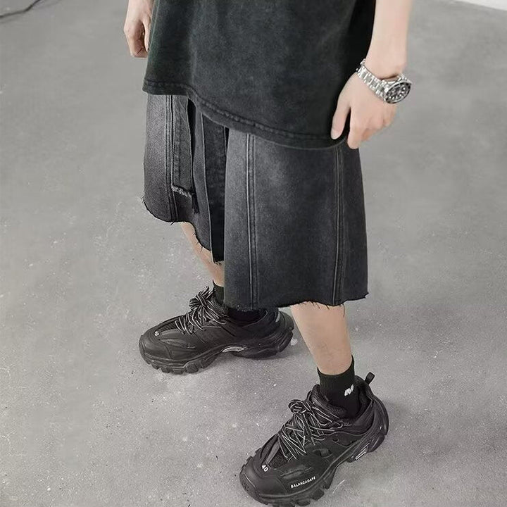 Sonic Black Denim Shorts