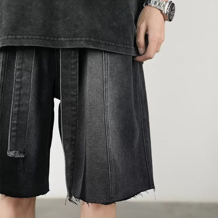 Sonic Black Denim Shorts