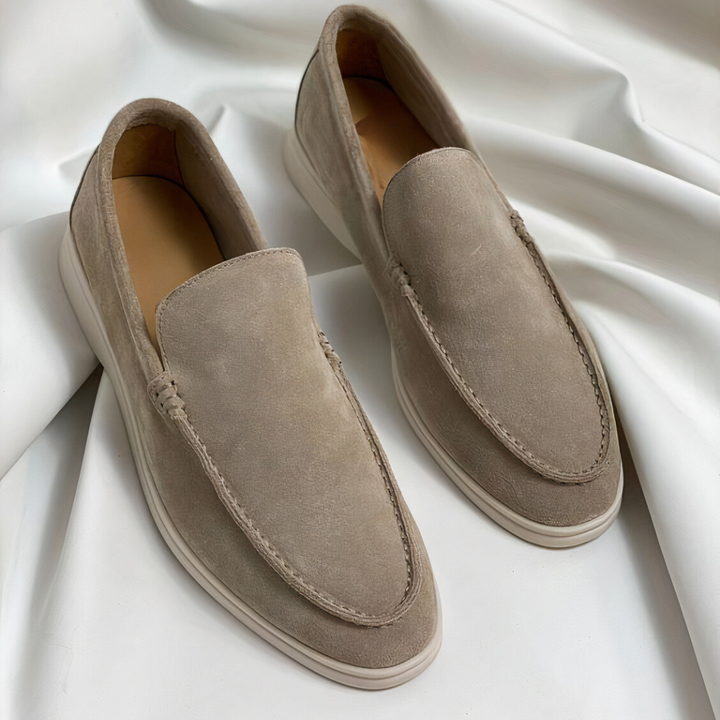 Calvin | Minimal Suede Loafers