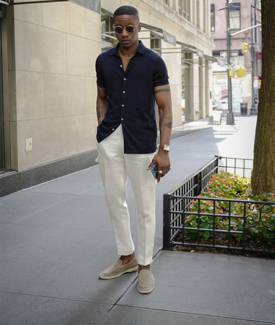 Calvin | Minimal Suede Loafers