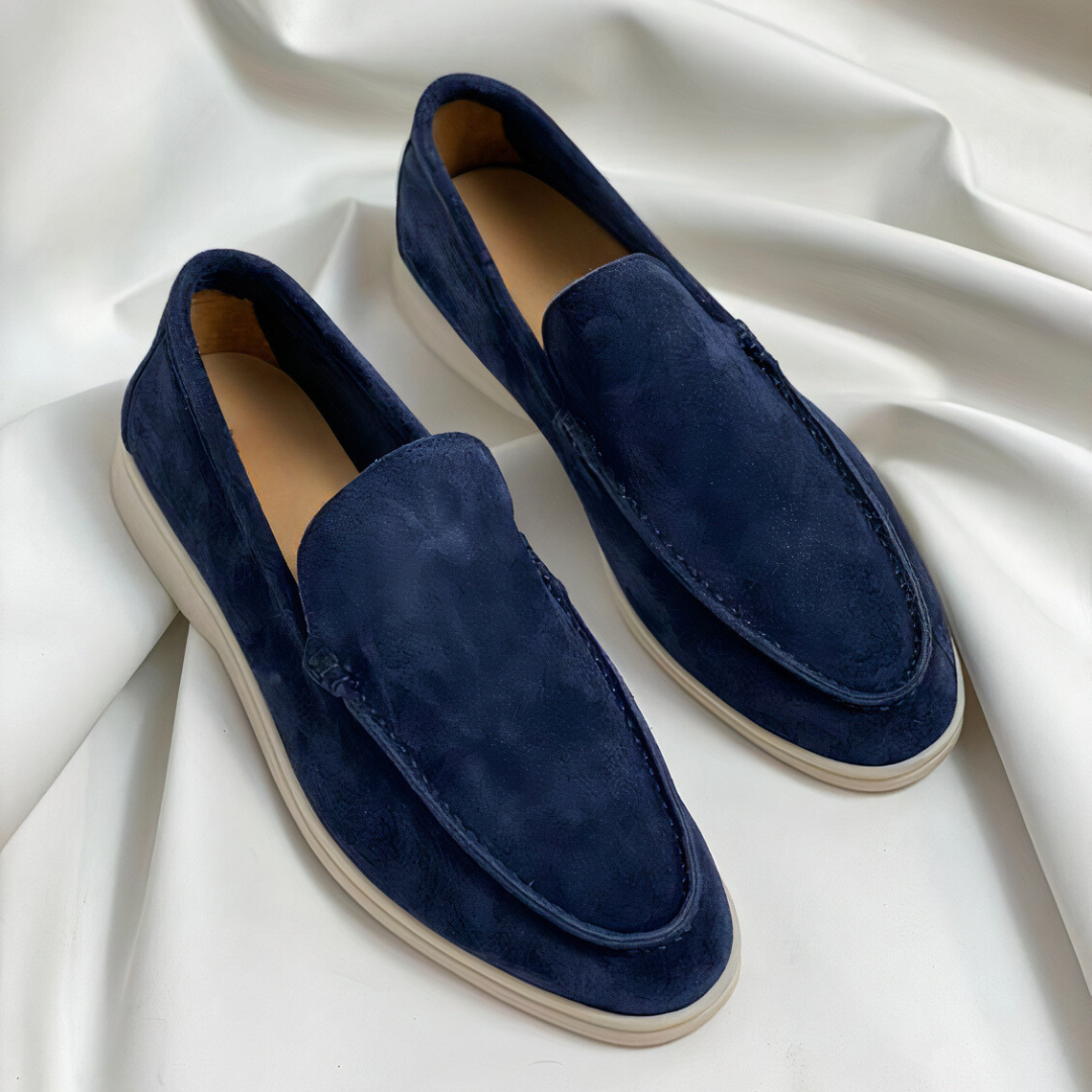 Calvin | Minimal Suede Loafers