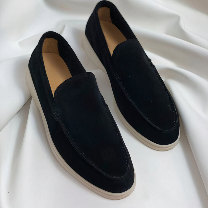 Calvin | Minimal Suede Loafers