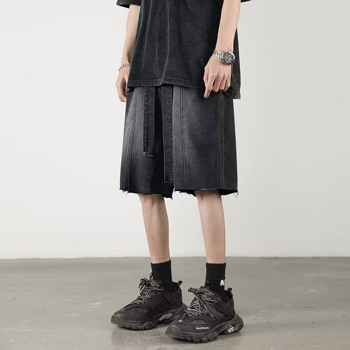 Sonic Black Denim Shorts