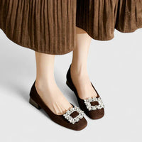 Refined Kitten Heels Comfortable Slip On Shoes