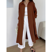 Relaxed button front shirt dress long sleeve maxi dress