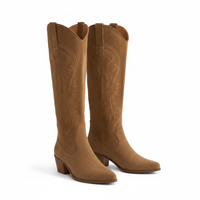Refined Knee High Cowboy Boots Western Boots