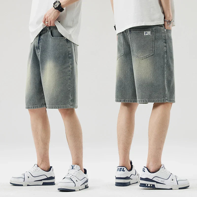 Carter Faded Blue Denim Shorts