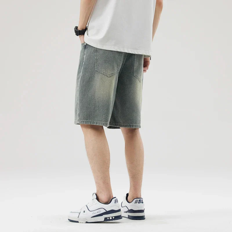 Carter Faded Blue Denim Shorts