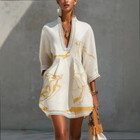 Effortless V Neck Dress | Mini