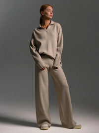 Effortless Oversized Hoodie and Cuffed Sweatpants Lounge Set