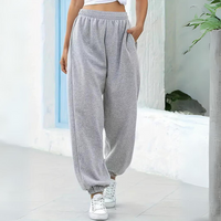 Relaxed High Waisted Pocket Sweatpants for Women