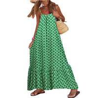 Effortless floral print maxi dress sleeveless tiered beach dress
