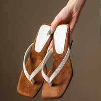 Elegant Suede Kitten Heels Square Toe Strappy Sandals