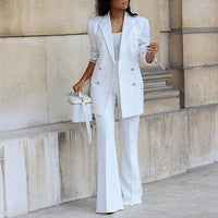 Women's Tailored Blazer and Pants Two Piece Set