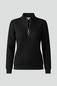 Stylish Quarter Zip Cable Knit Fall Sweater