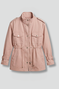 Women's Utility Field Jacket with Drawstring Waist