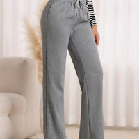 Refined Relaxed Straight Leg High Waist Sweatpants