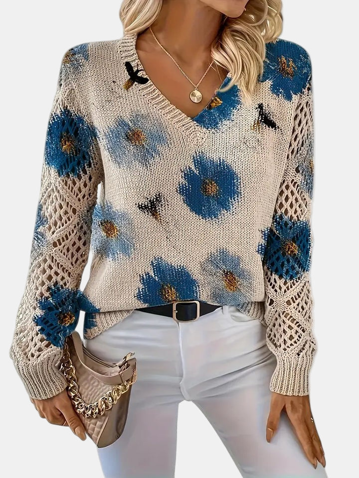 Emily | Elegant Floral Cardigan
