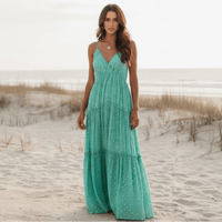 Effortless Floral Maxi Sundress Boho Summer Dress