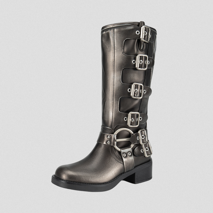 Ravenstride | Multi-Buckle Knee-High Boots