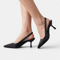 Elegant Slingback Kitten Heels Sandals