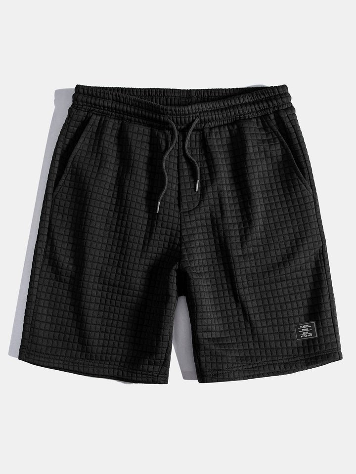 Waffle Drawstring Shorts